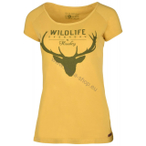 Damen T-Shirt Deer NEW HUSKY gelb
