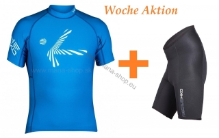 Kurzärmliges T-Shirt SHADE PLUSH M SS HIKO + Neopren Shorts NEO 1.5 HIKO
